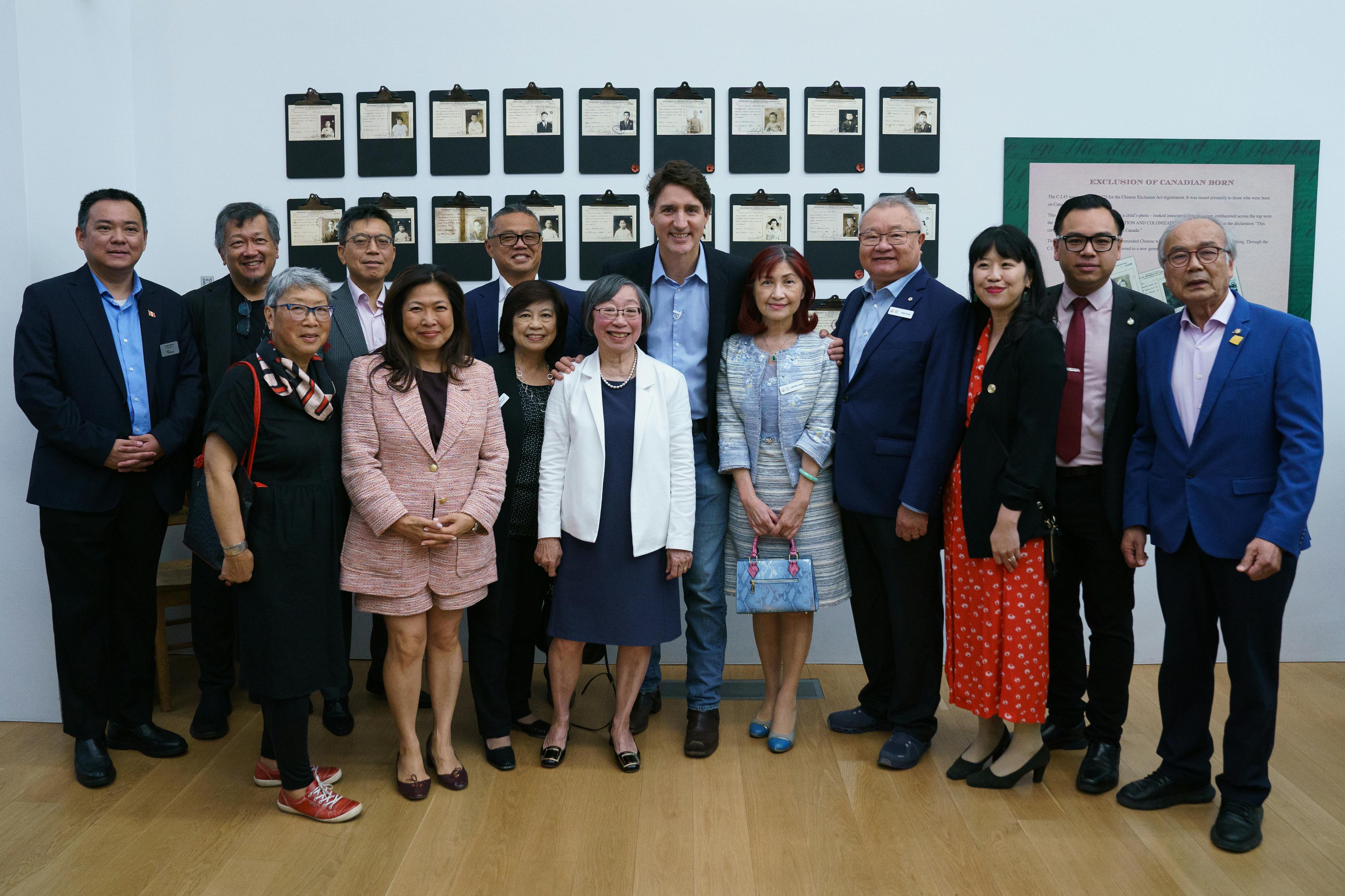 Group Photo With Prime Minister Trudeau