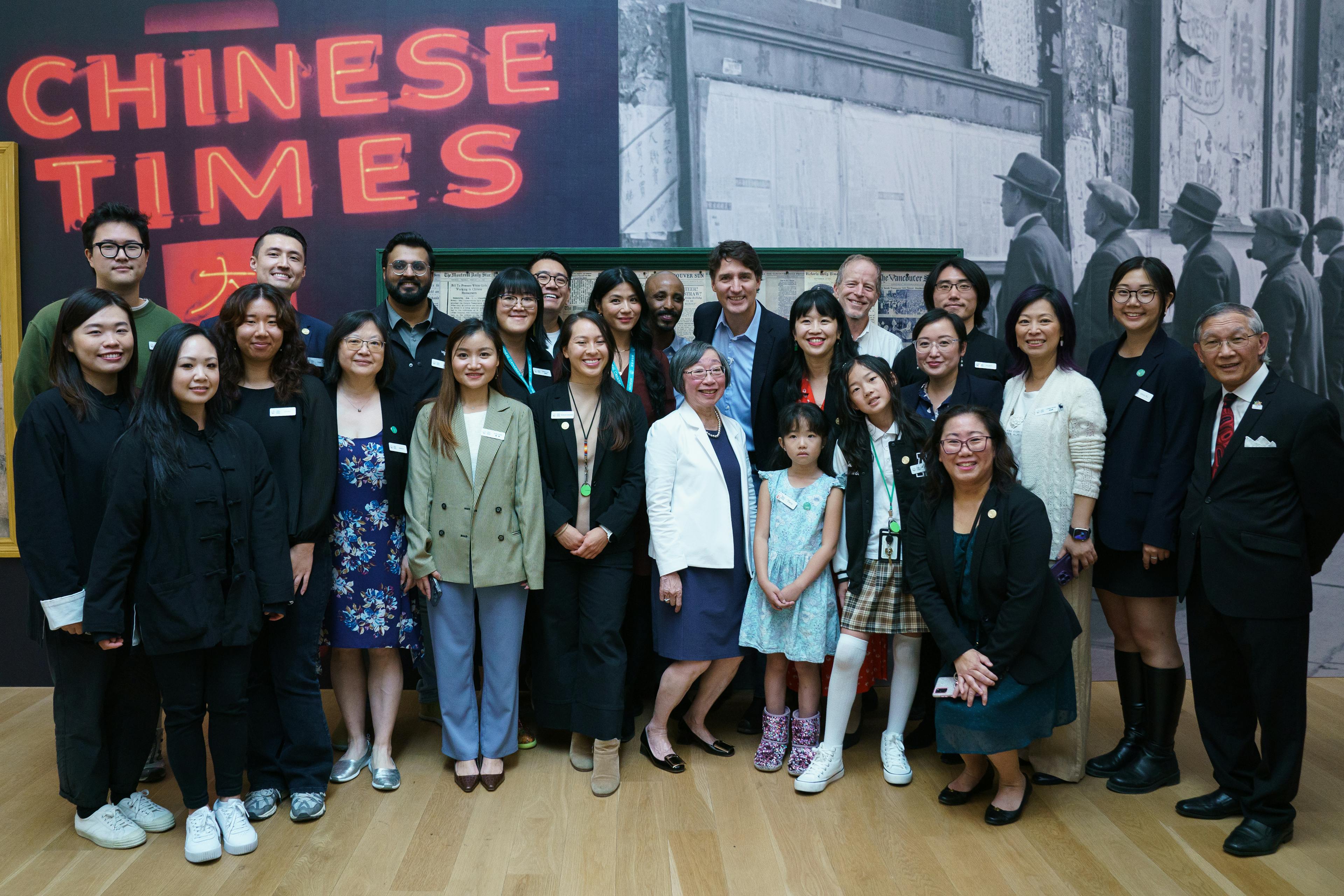 Staff photo with Prime Minister